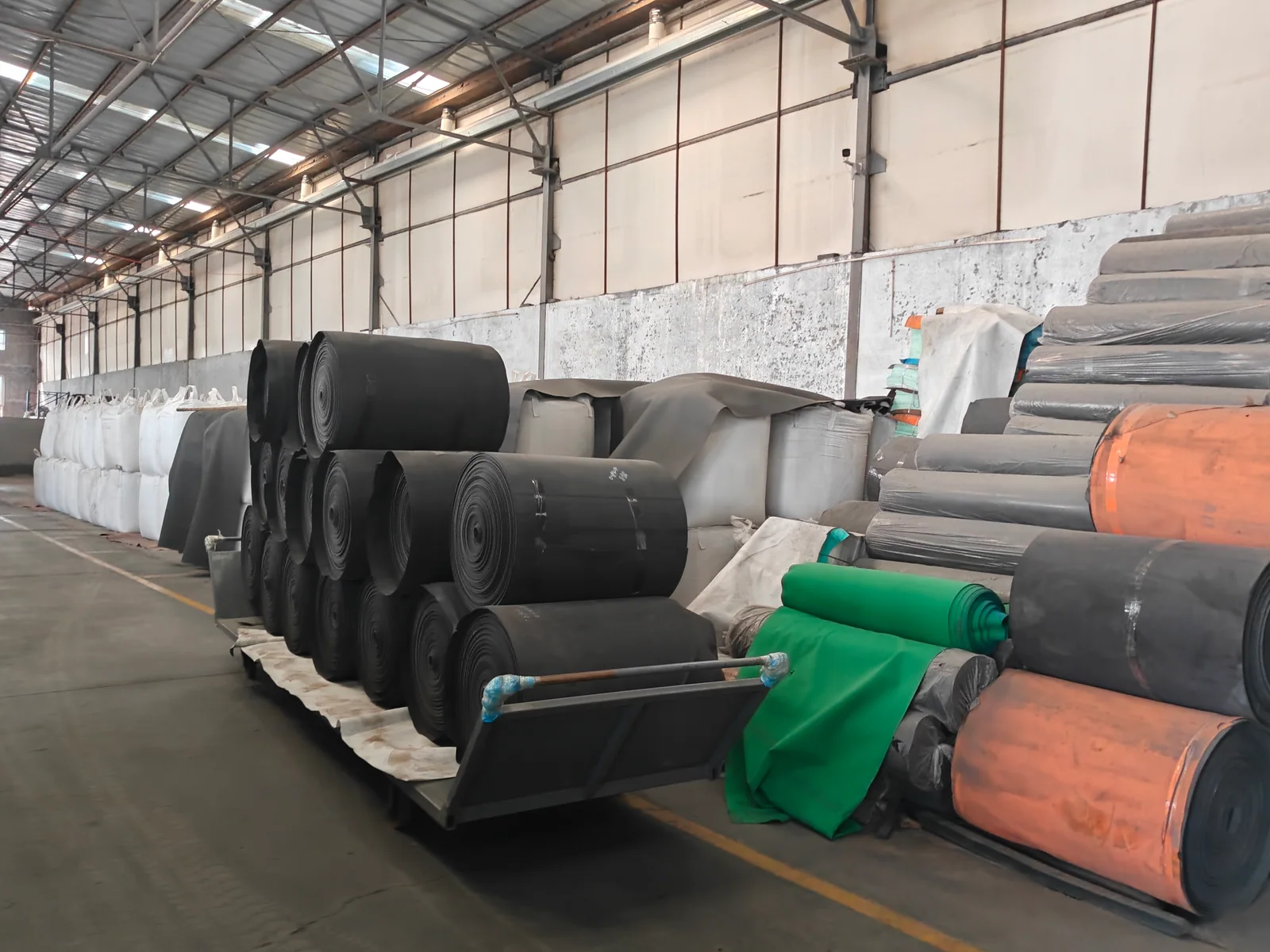 EVA rolls and sheets · On-site photo